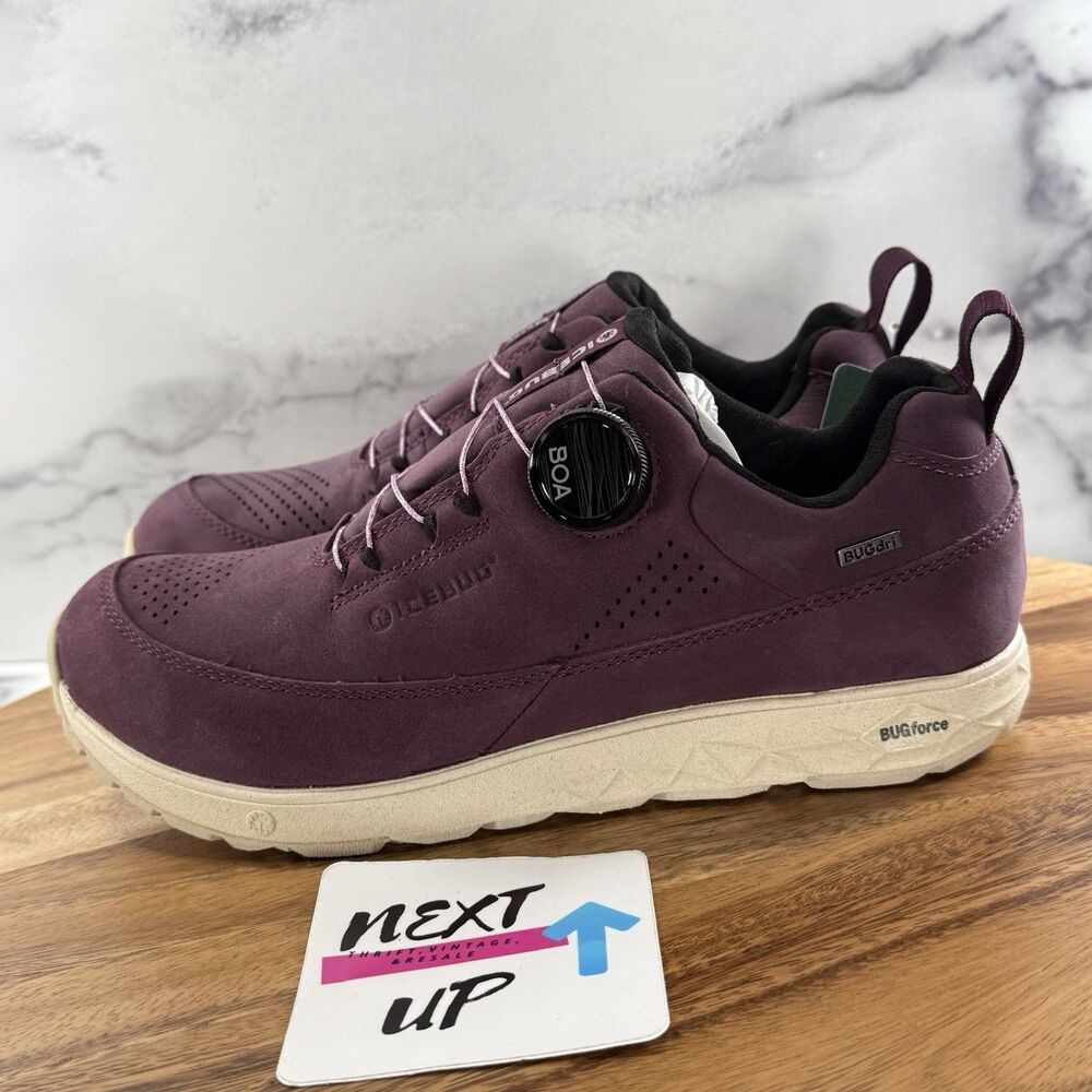 Women’s size 8-ICEBUG AVA BIOSOLE Purple Walking Shoes BUGdri BUGforce BOA